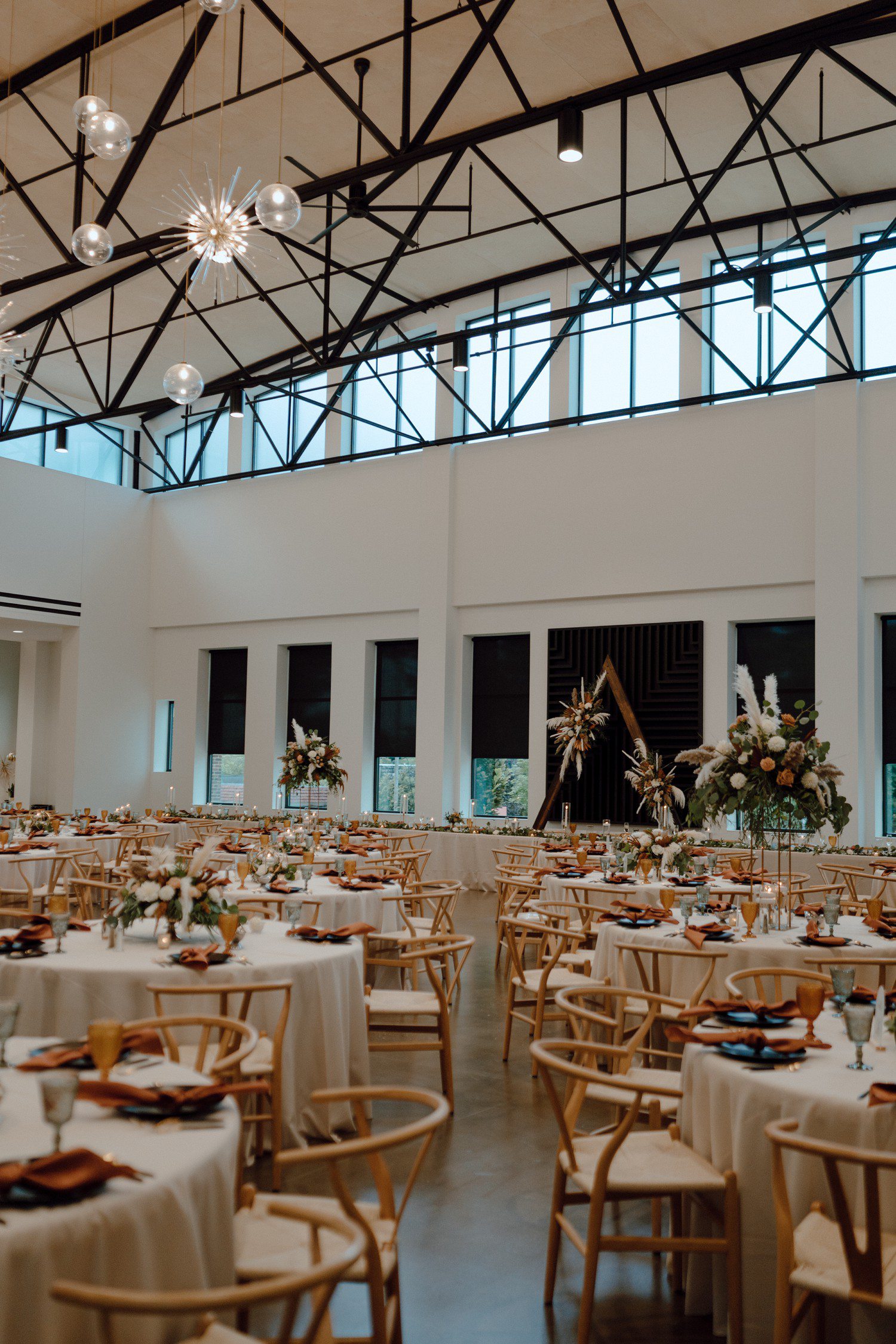 Indoor wedding reception at Leona Rd venue.