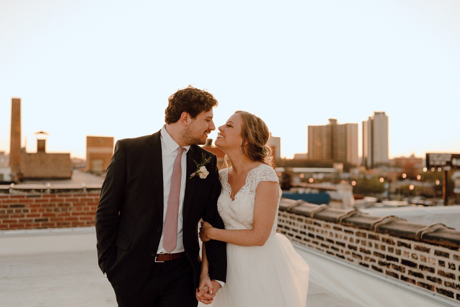Wedding Photographer Chicago Rooftop photos