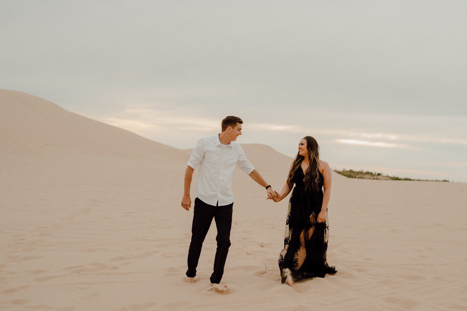 Engagement Photos at Silver Lake Sand Dunes