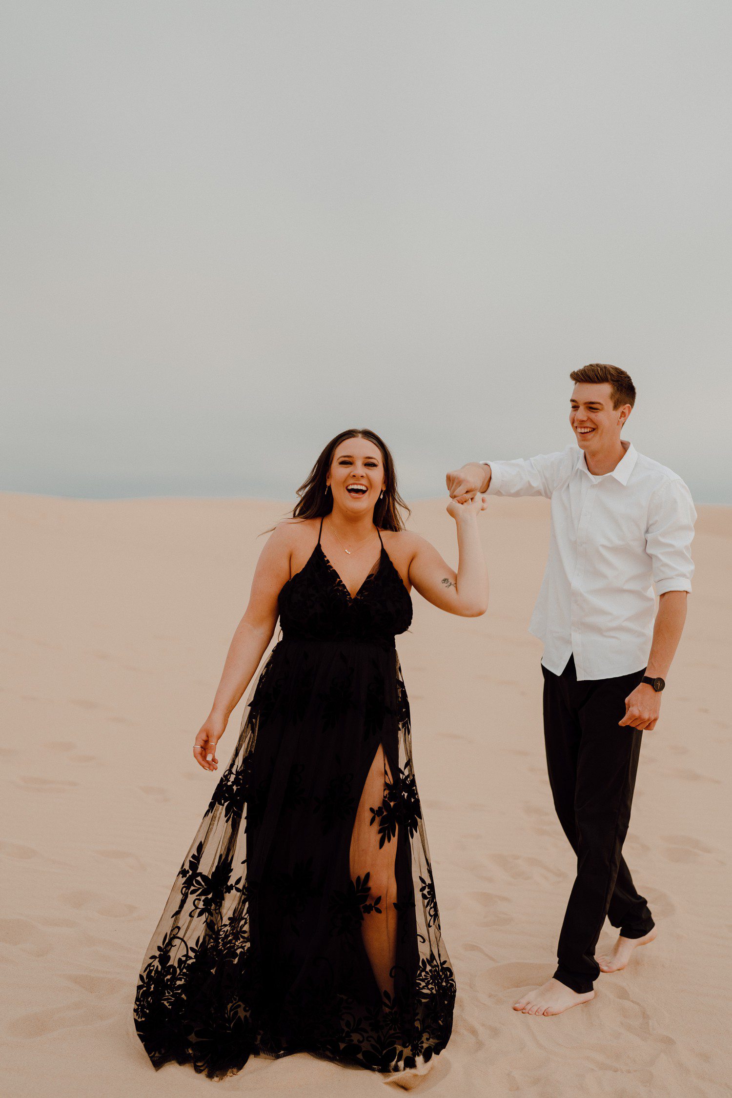 Engagement Session at Silver Lake Sand Dunes