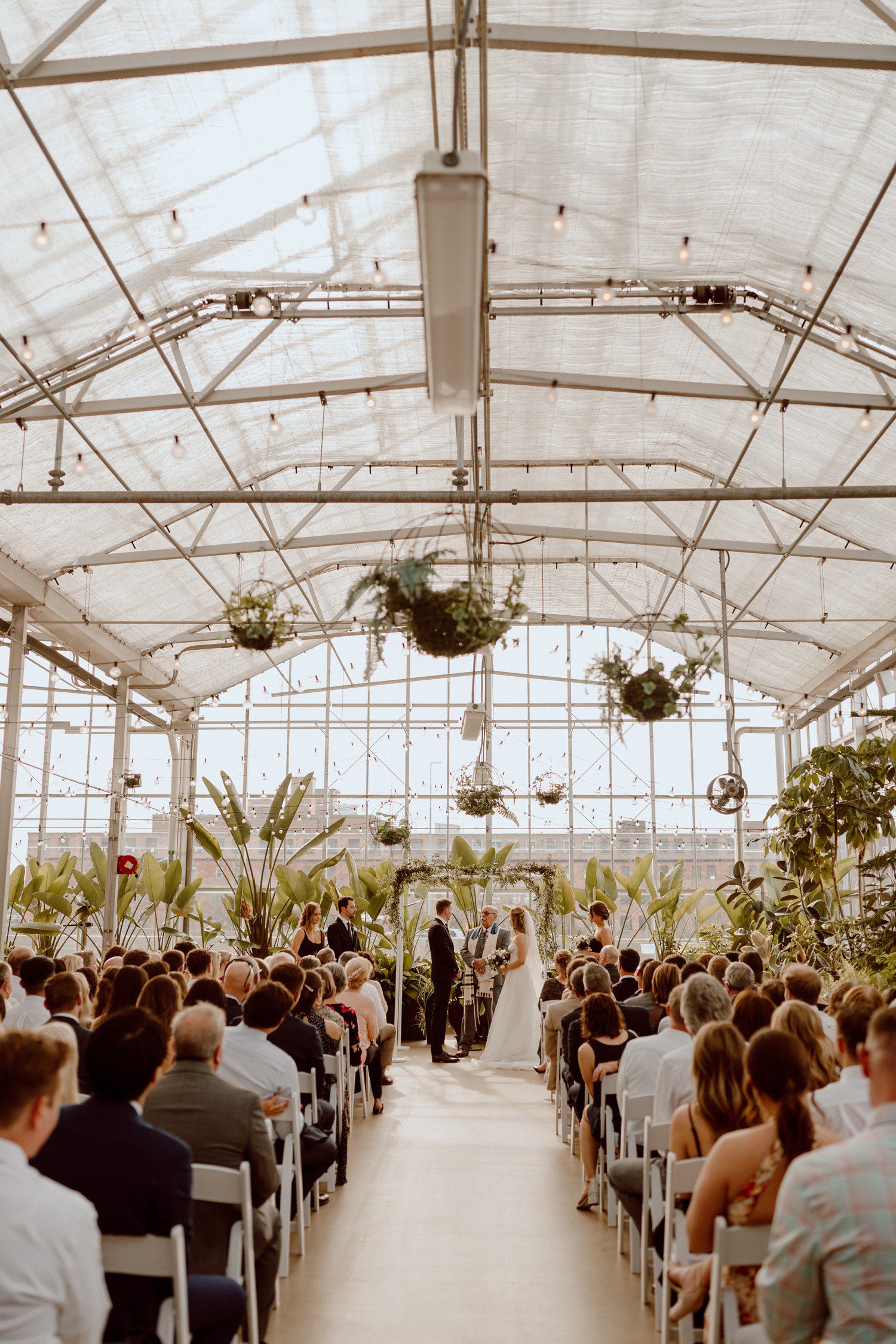 Greenhouse Wedding Ceremony at Downtown Market Grand Rapids