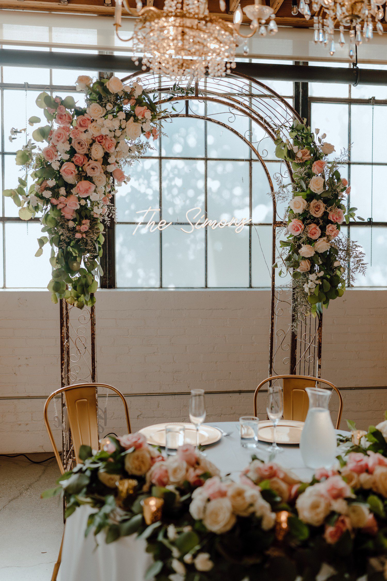 The Cheney Place Wedding sweetheart table