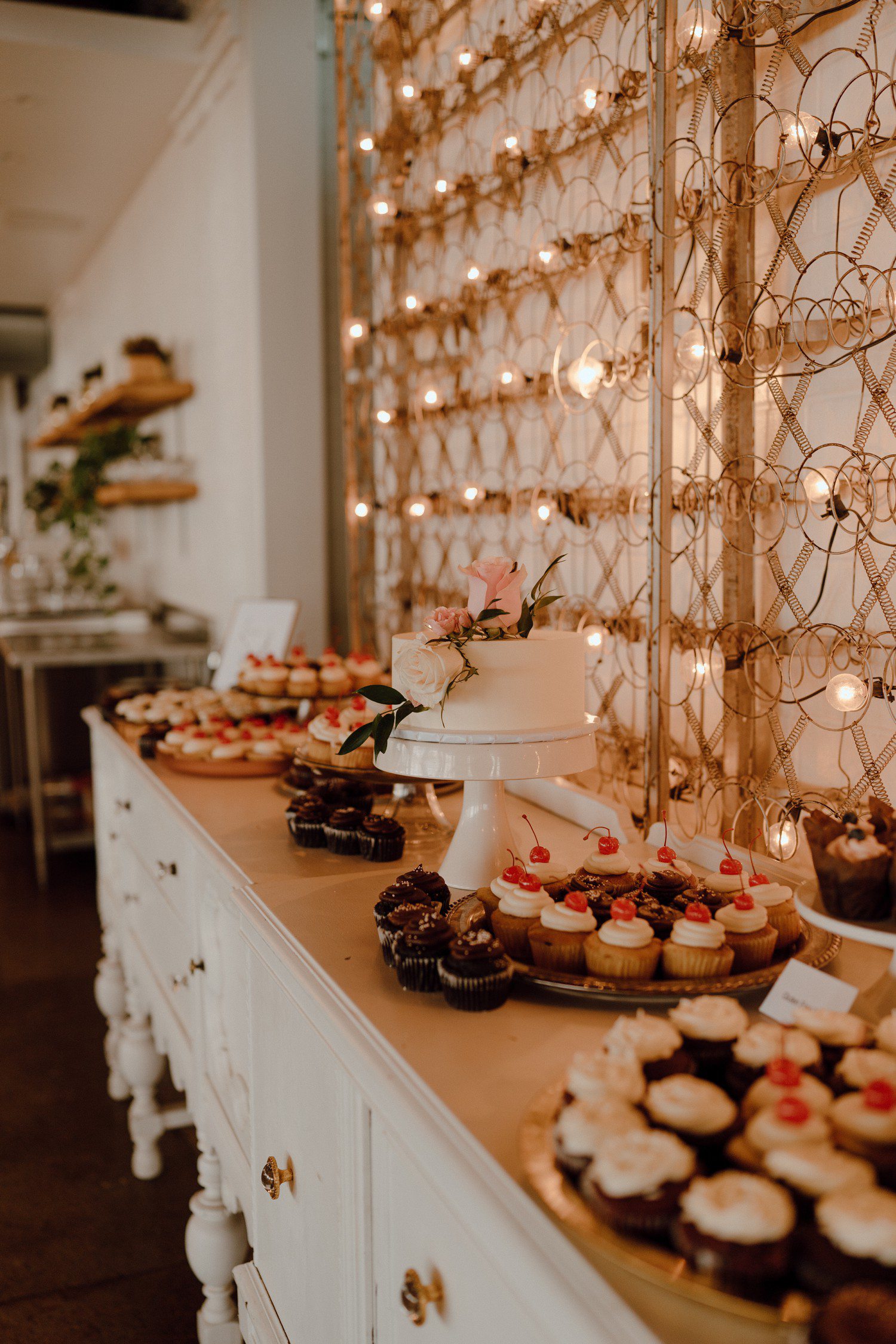 Wedding Cake and cupcakes
