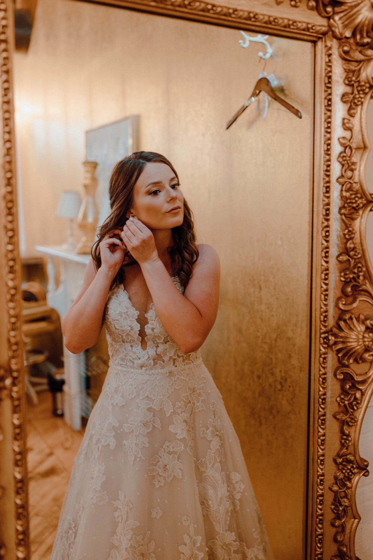 Bride Getting Ready at The Cheney Place 