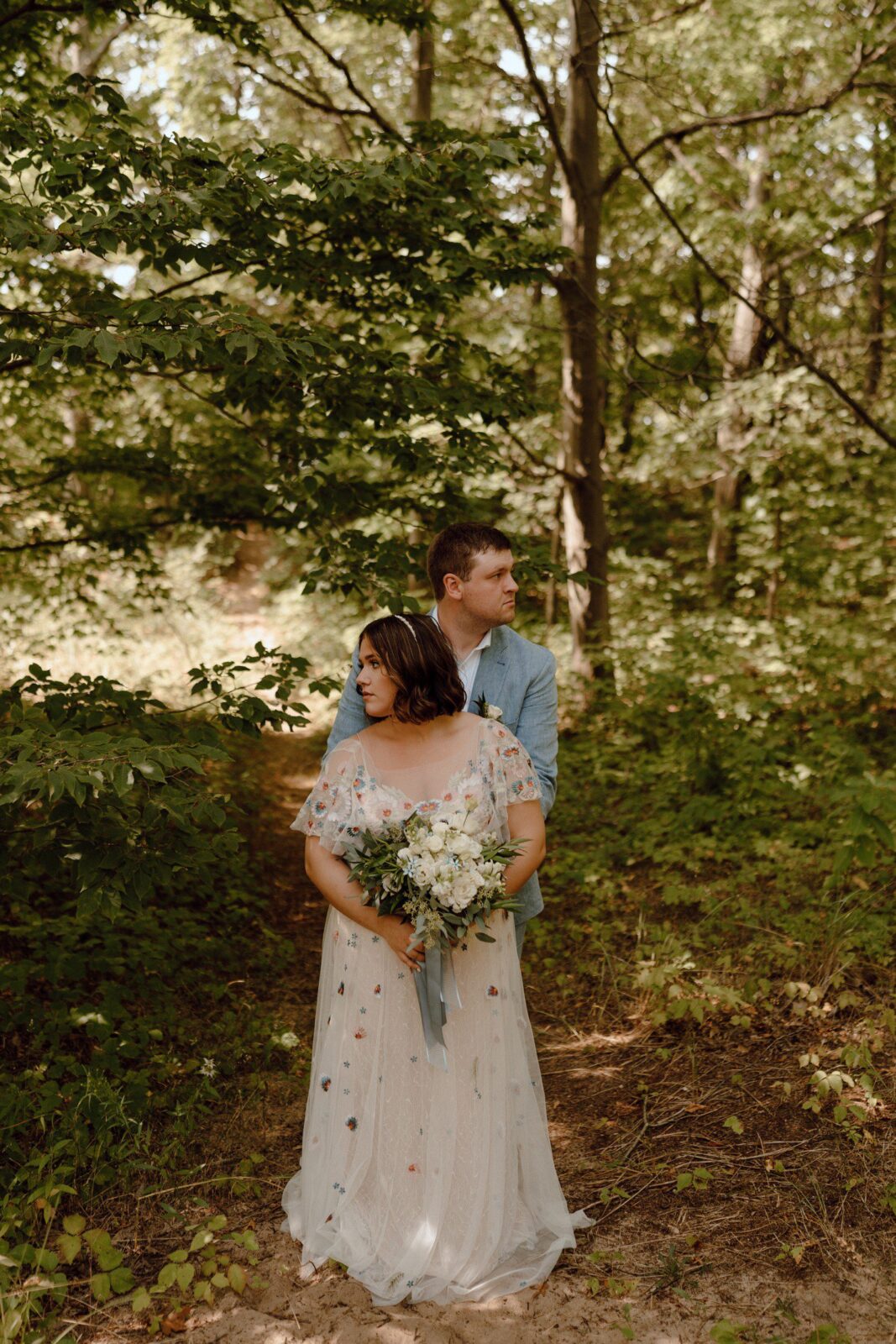 Intimate Lake Michigan Forest Wedding at Kirk Park | Cassidy Lynne