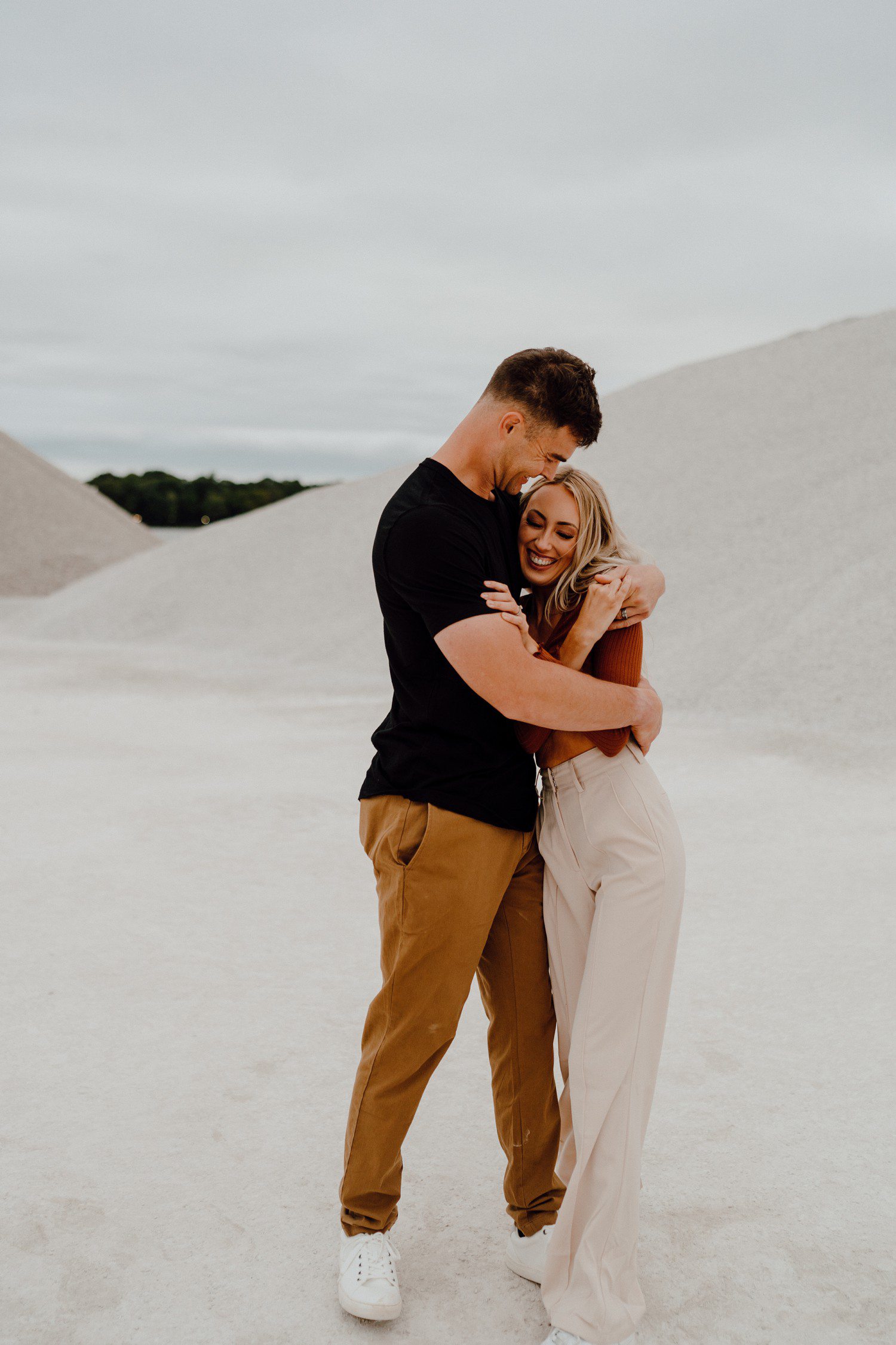Couples Photos in Michigan at Gravel Pits