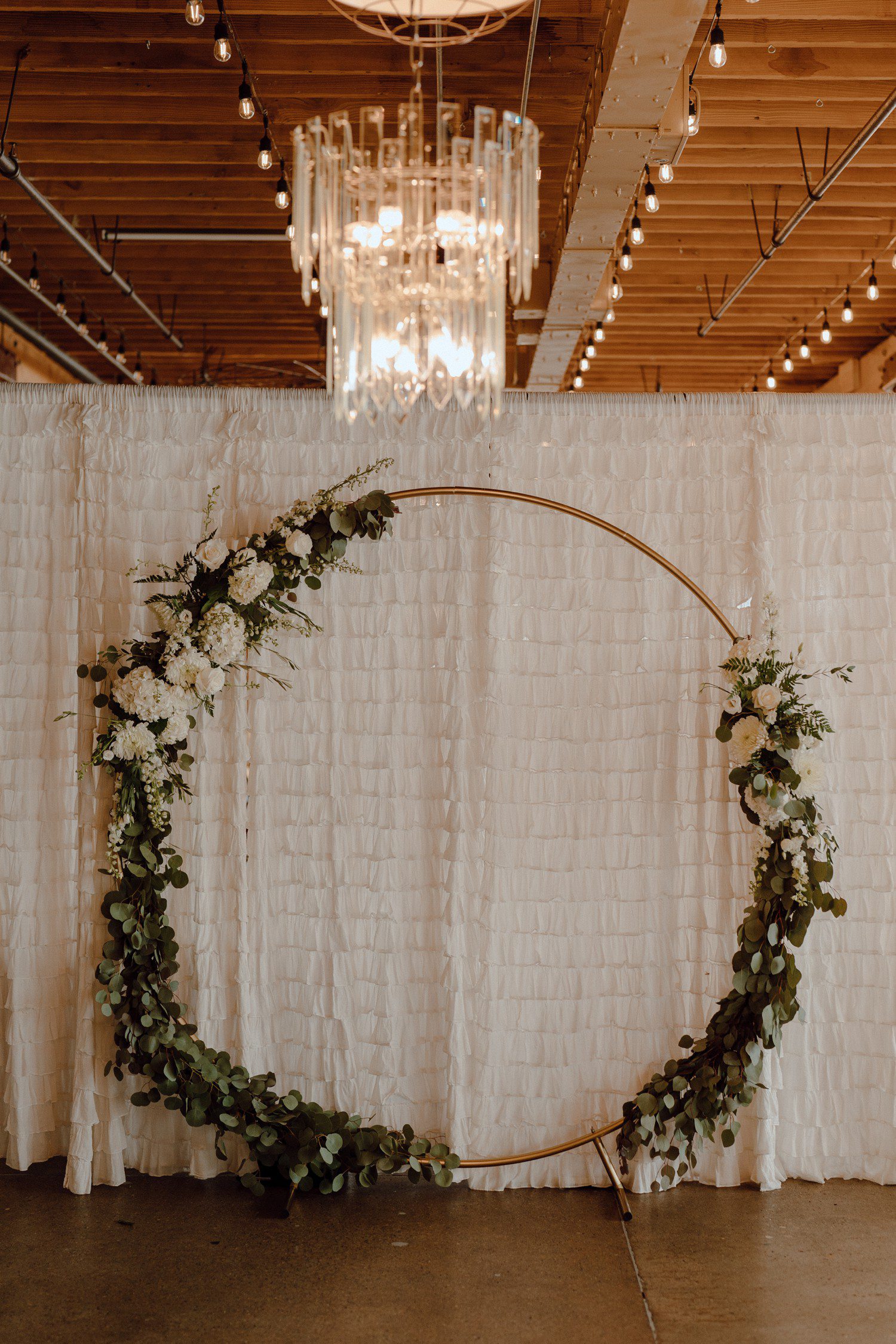 Circular Wedding Arch with Flowers