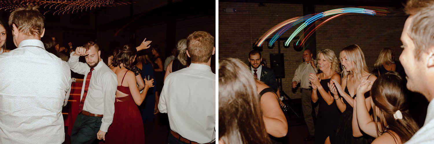 Wedding reception dance party