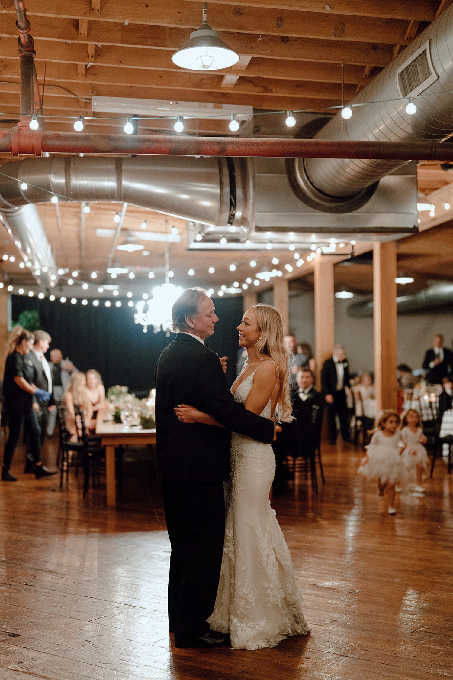 Bride and Father first dance at wedding in Grand Rapids 