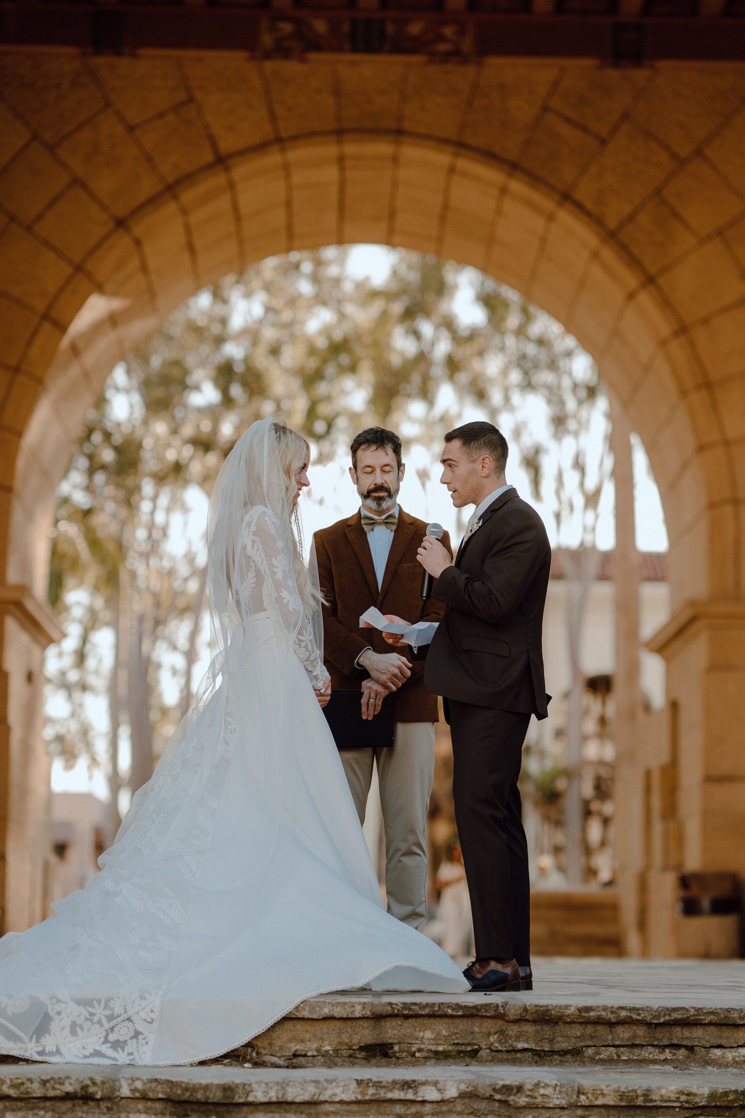 Wedding Ceremony at Santa Barbara Courthouse California 