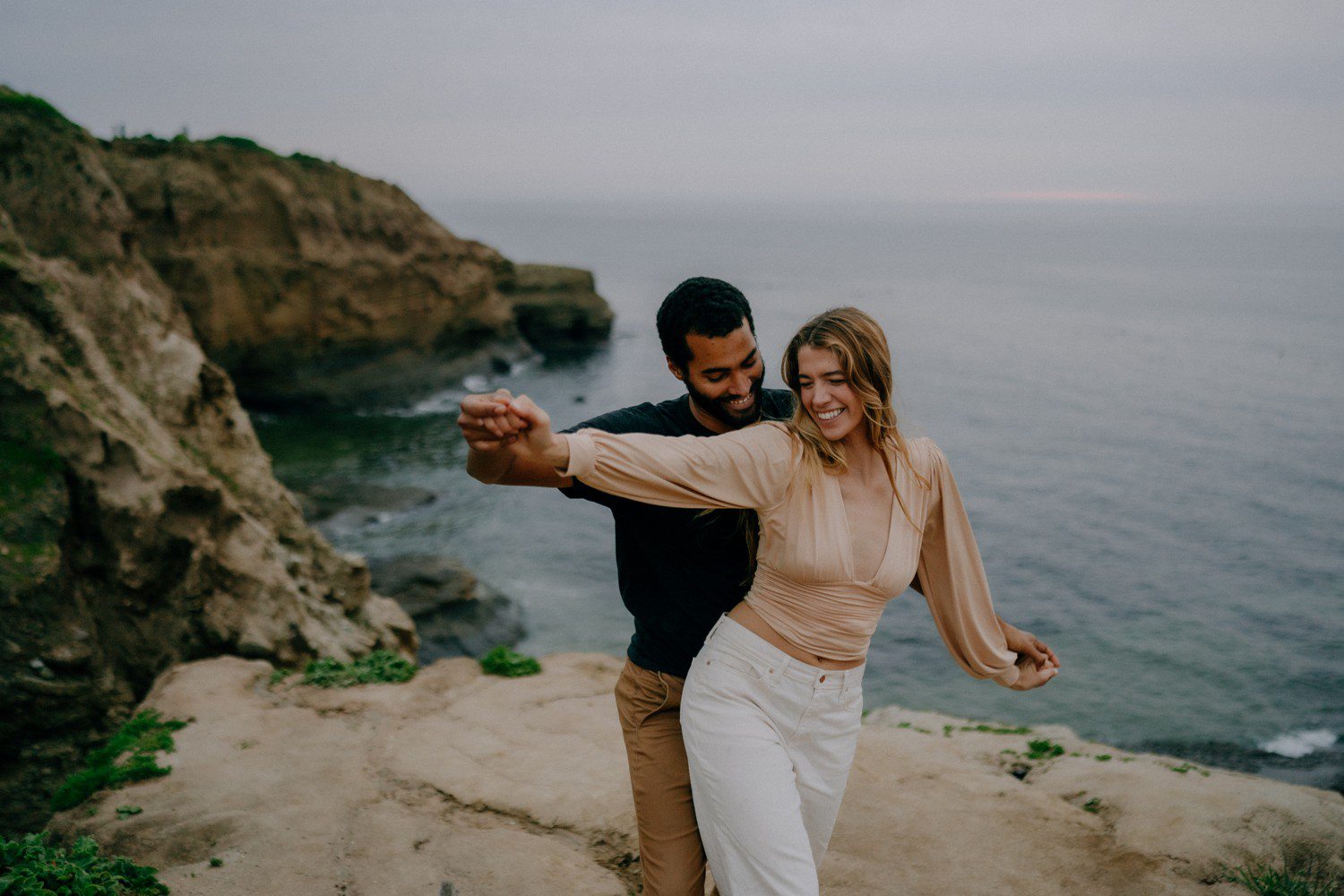 Engagement Session at Sunset Cliffs in San Diego. 