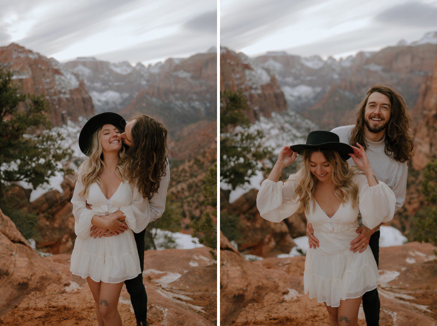Couples photos at Zion National park 