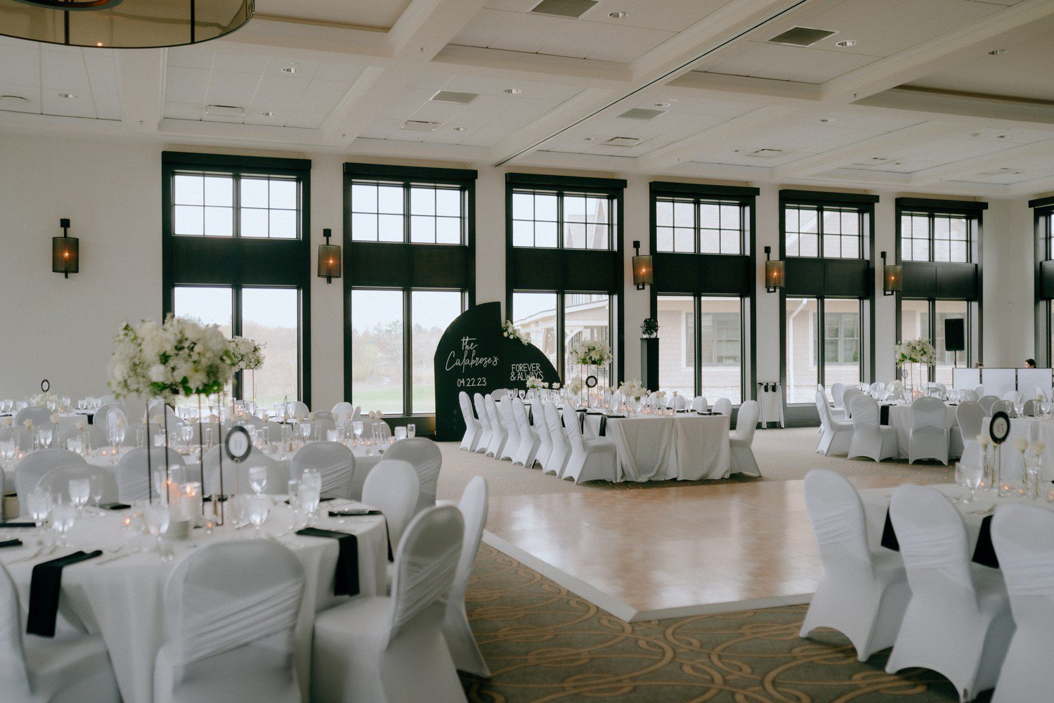 Wedding reception at Watermark Country Club. 
