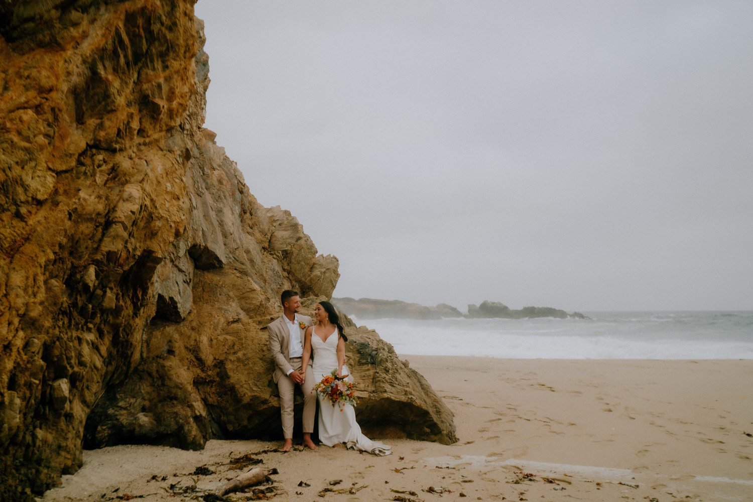 Garrapata Beach elopement photos. 