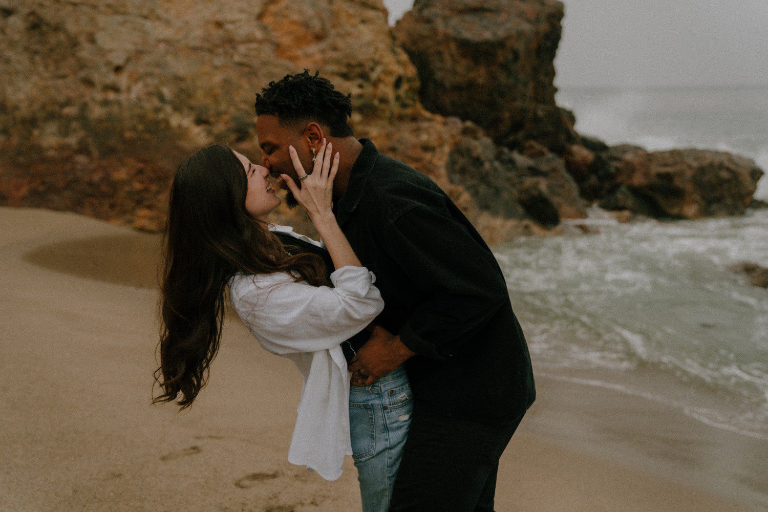 Couples photos at Point Dume in Malibu California. 