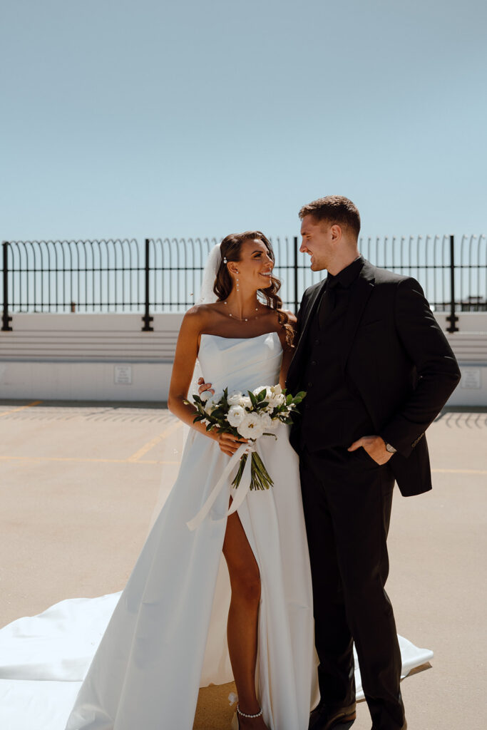 stunning bride and groom before their wedding ceremony