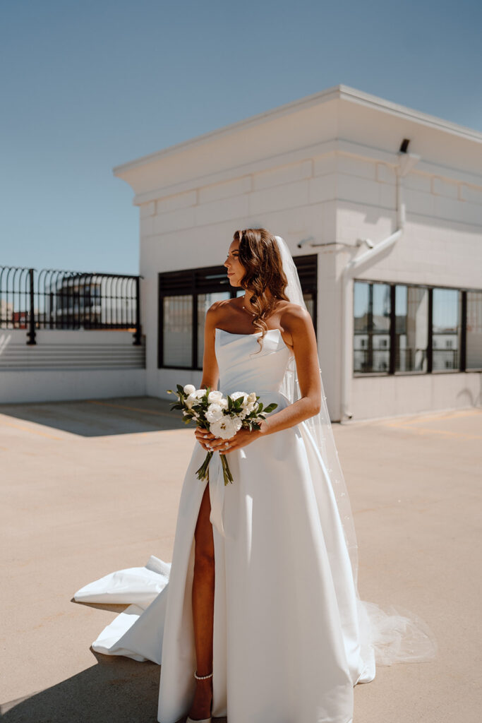 stunning portrait of the bride