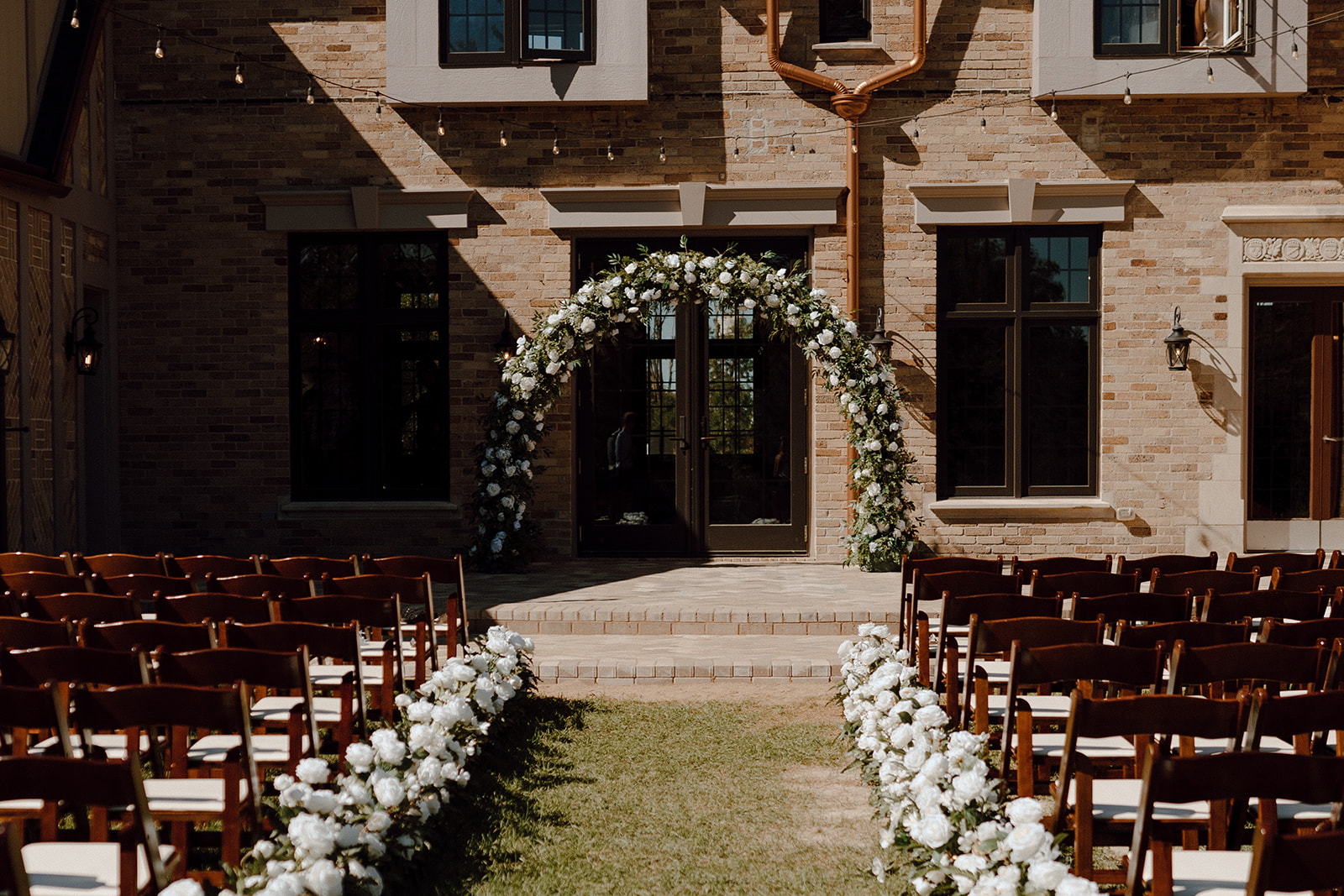 Ethereal Intimate Wedding ceremony decor