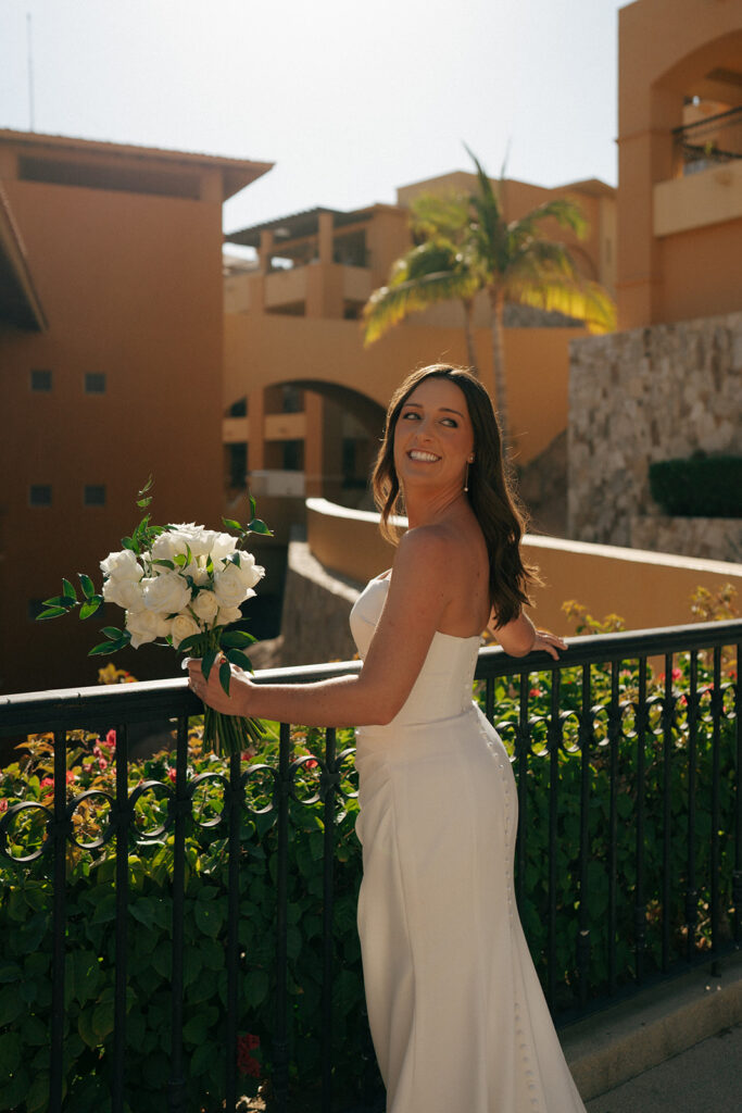 bride before her amazing wedding ceremony