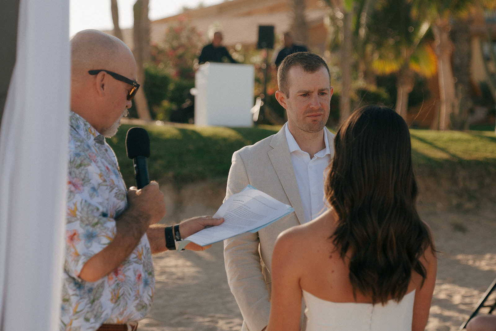 bride and groom at their beautiful wedding ceremony