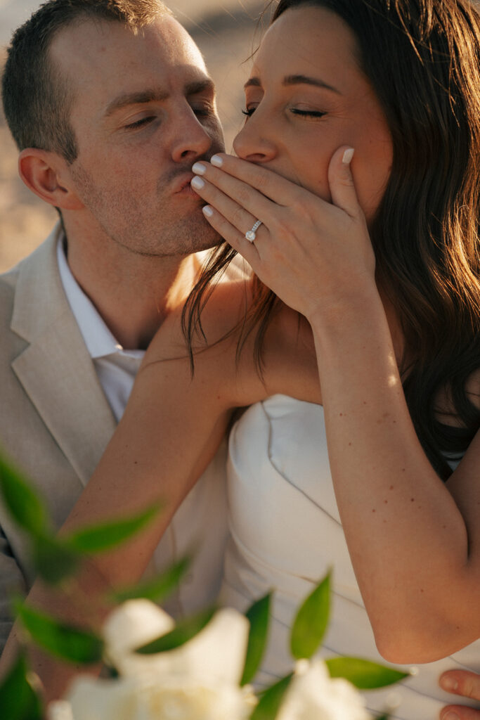 closeup shot of the wedding ring