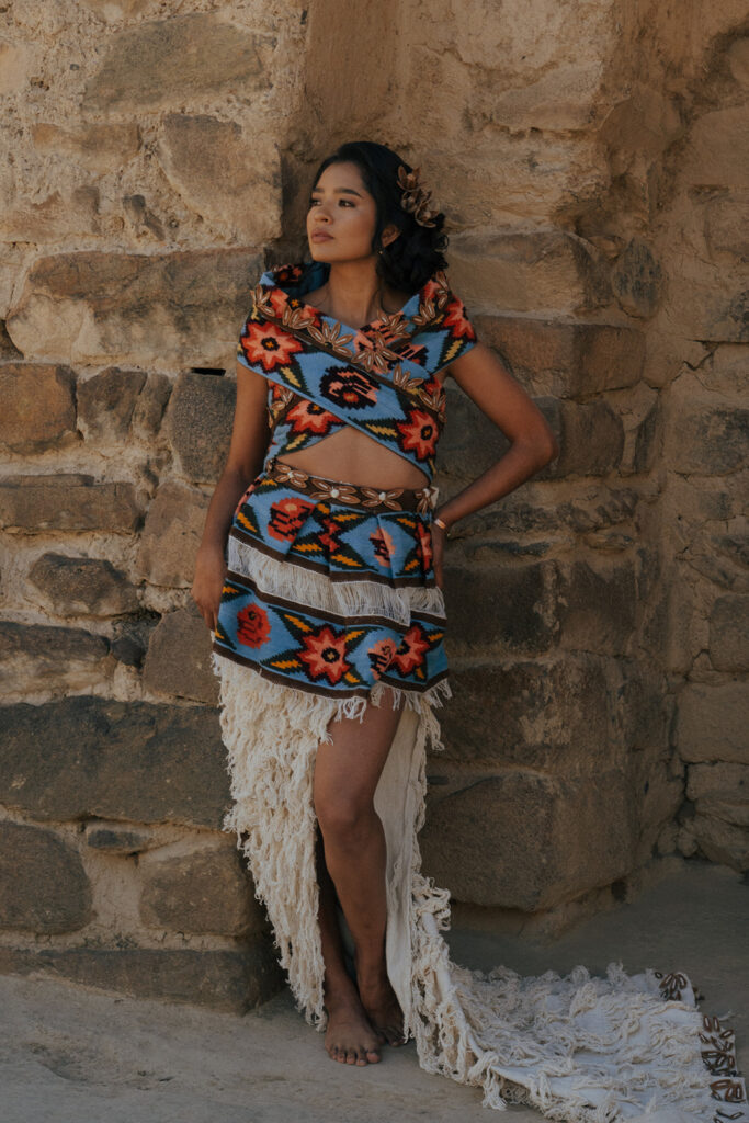 colorful portrait in peru