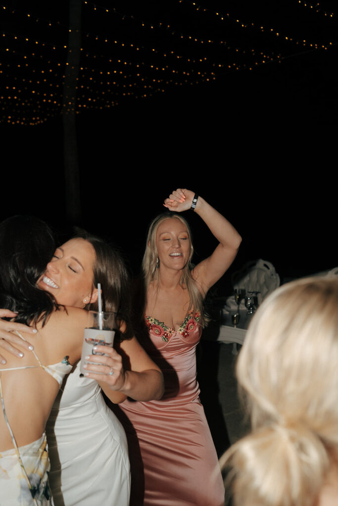 guests dancing at the wedding