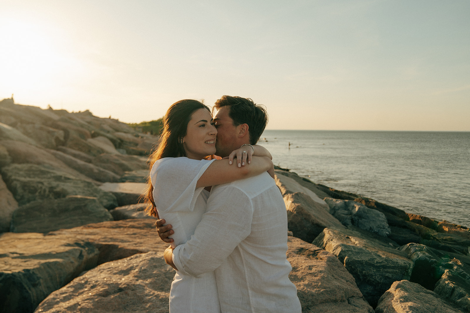 Timeless Engagement Session at Montauk Point Lighthouse