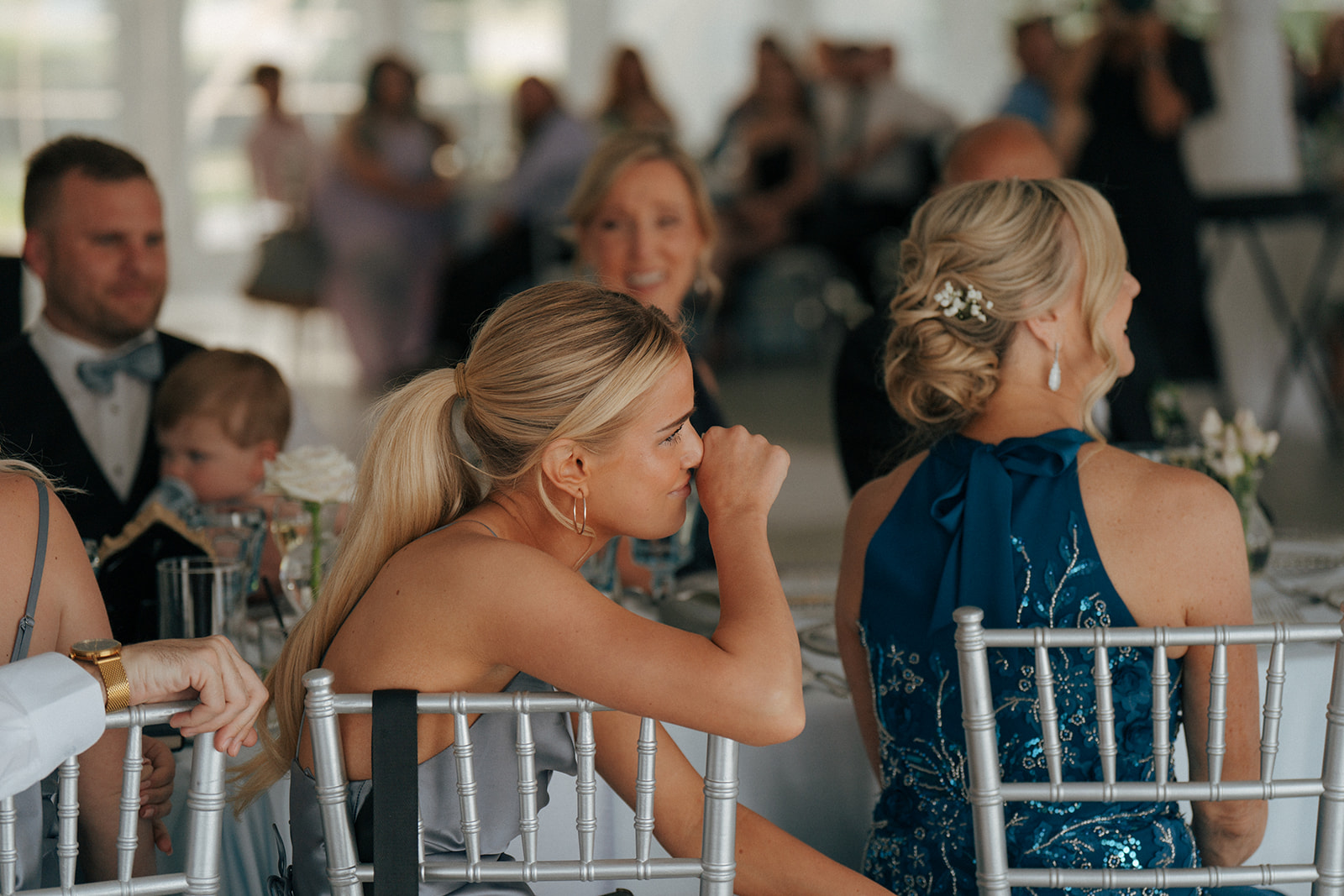 guests at the wedding reception