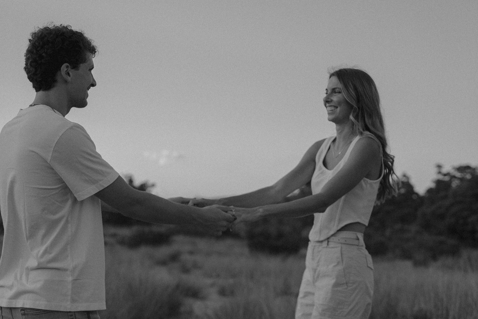 Fun Engagement Session at Oval Beach, MI