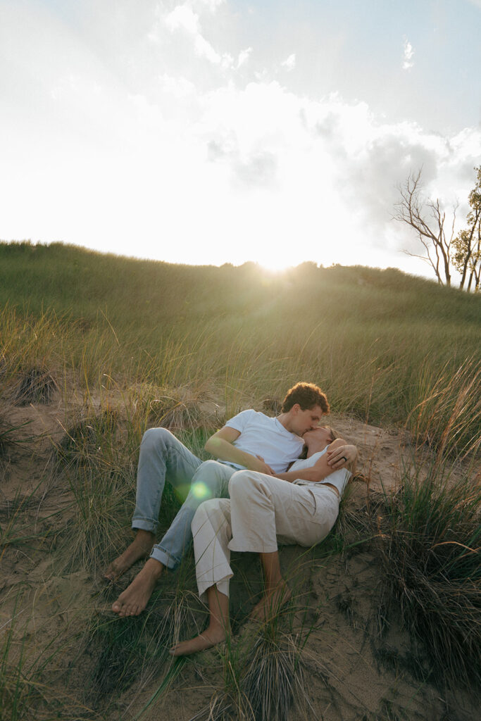 golden hour engagement photoshoot