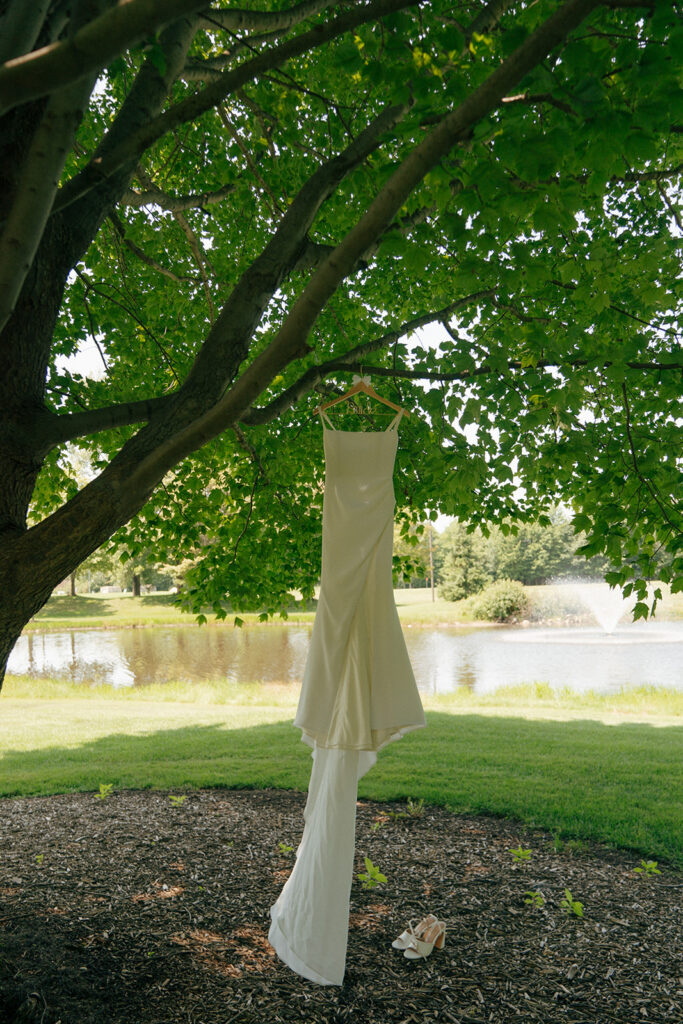 colorful summer wedding dress