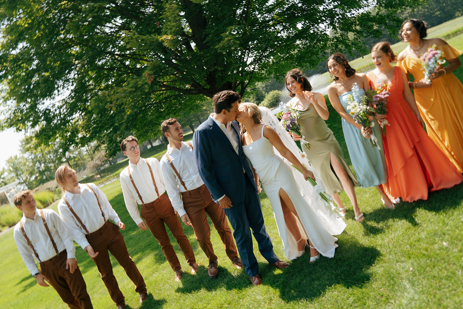 picture of the bride and groom before their wedding ceremony