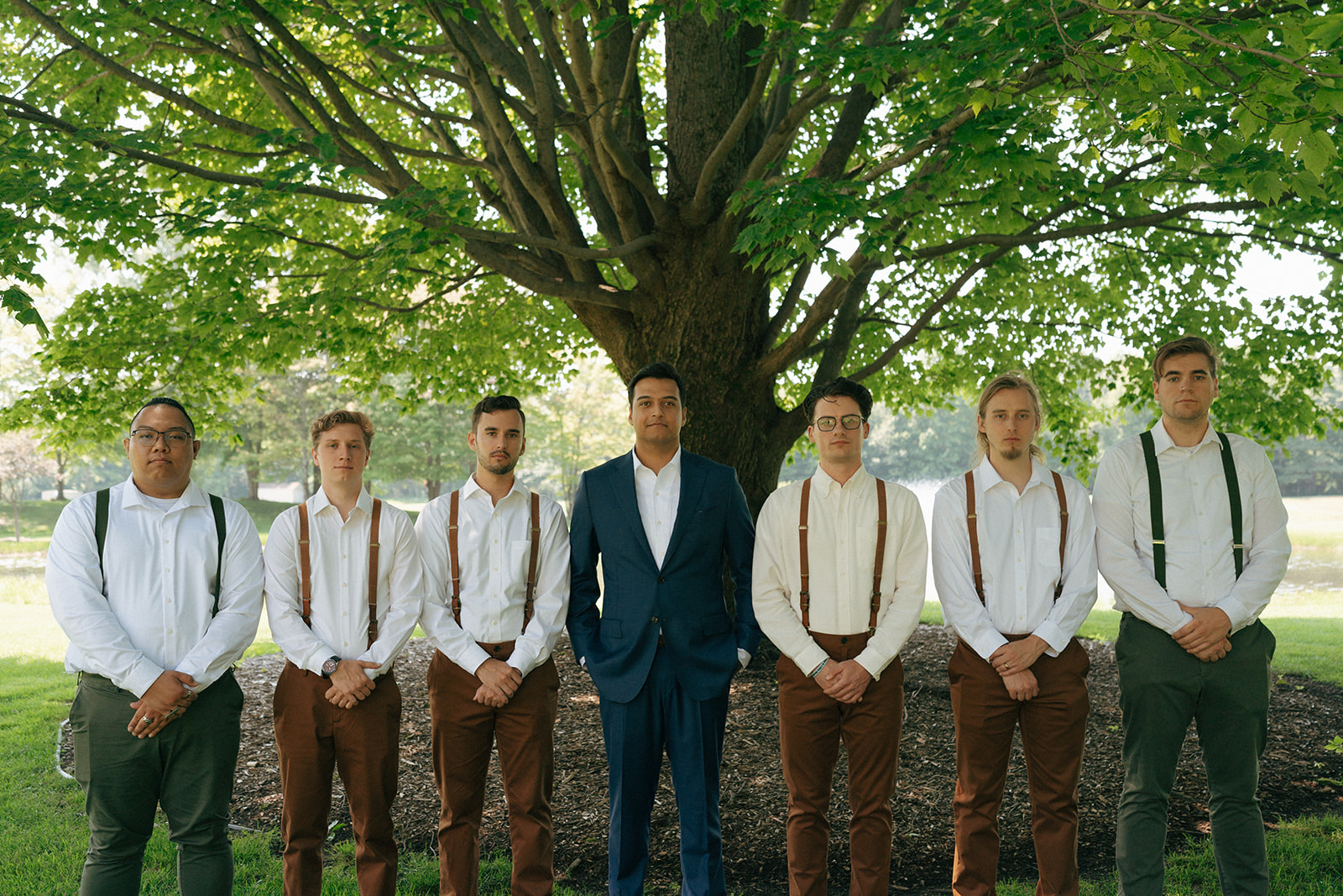 picture of the groom and his friends