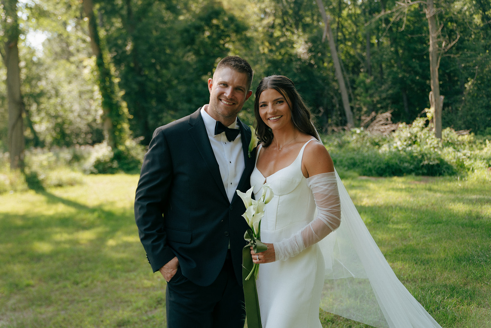 Candid Backyard Wedding in Davison, MI