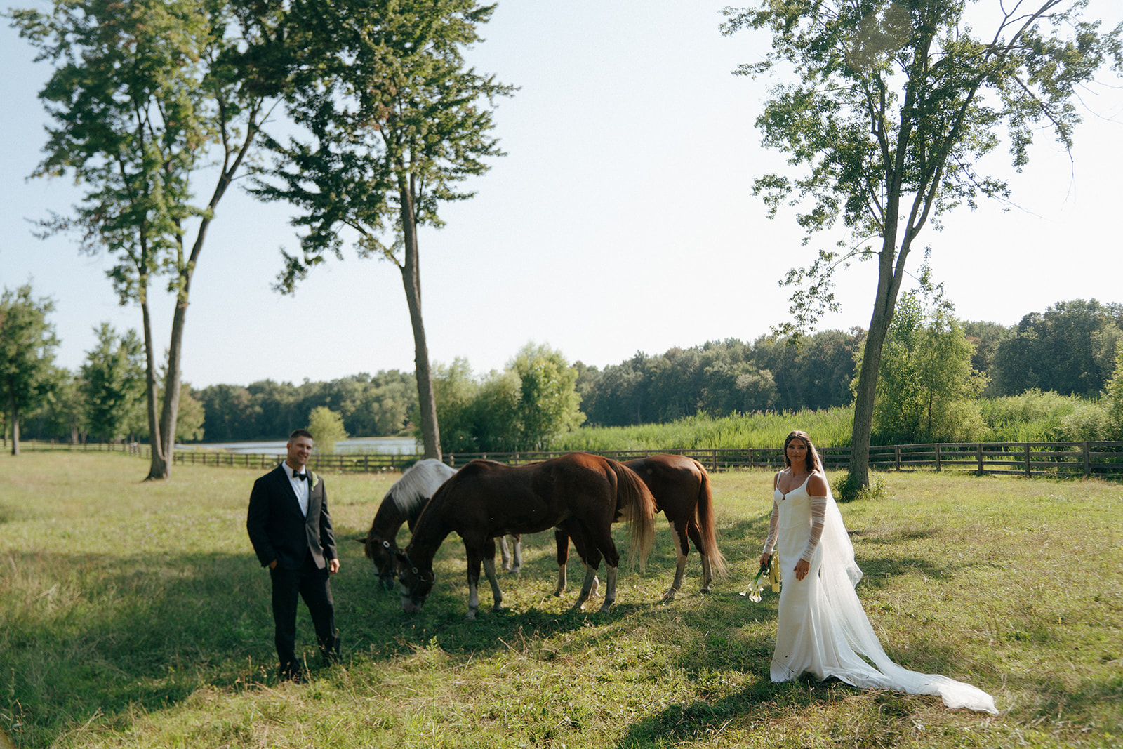 Candid Backyard Wedding in Davison, MI