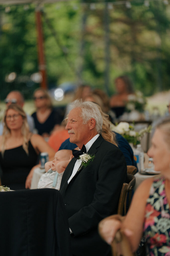 guests at the wedding reception