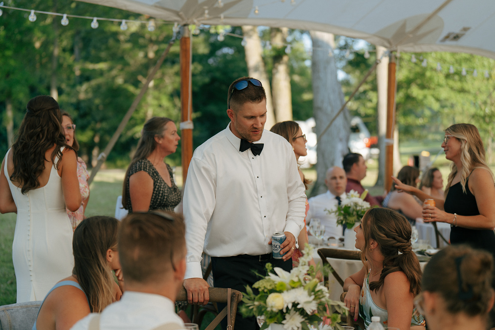 Candid Backyard Wedding in Davison, MI