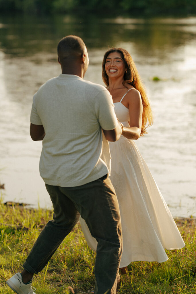 golden hour couple photoshoot