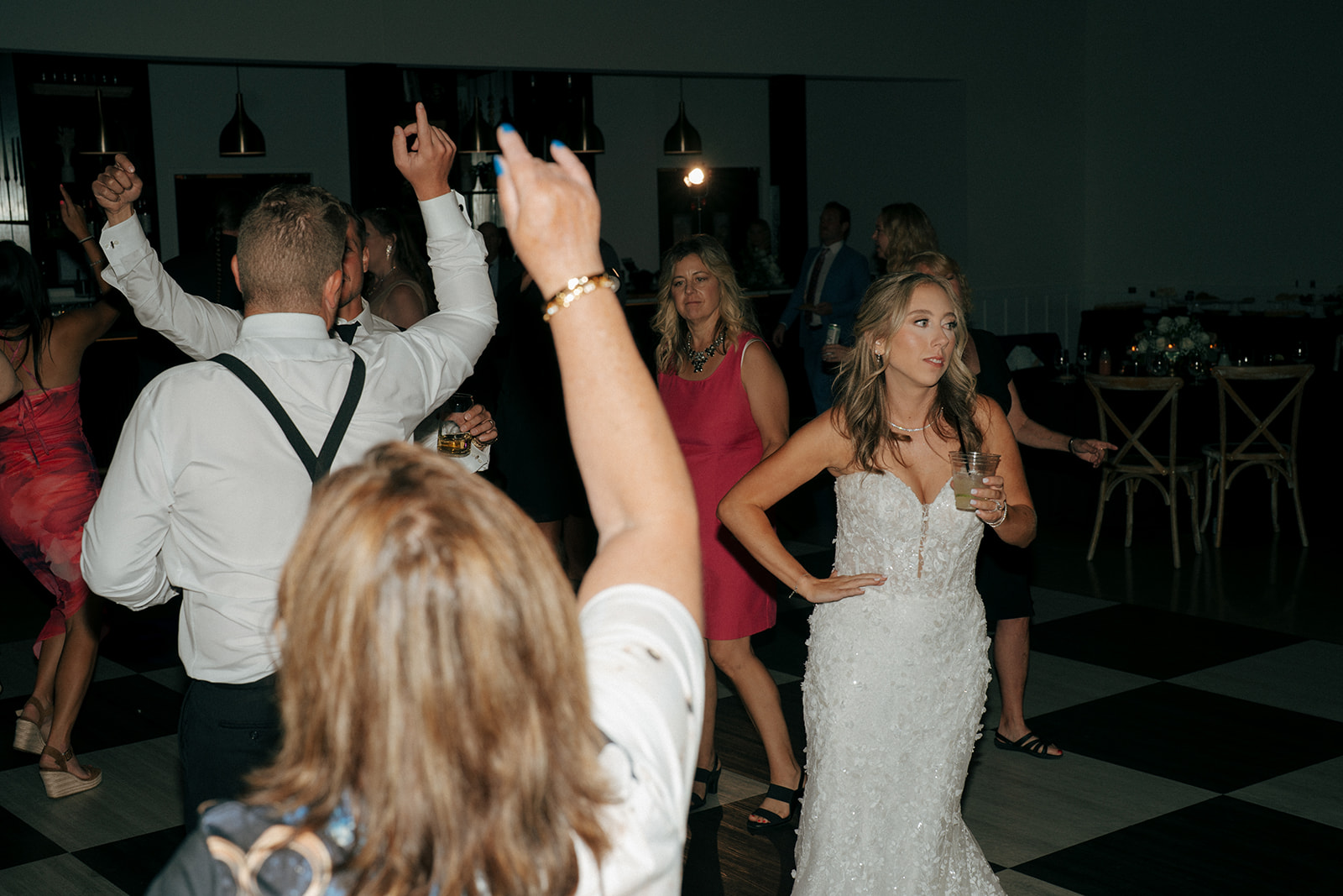 bride dancing at her wedding reception