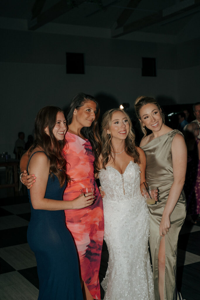 picture of the bride and her friends