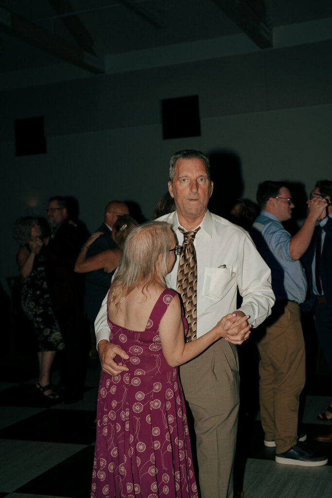 guests dancing at the wedding party