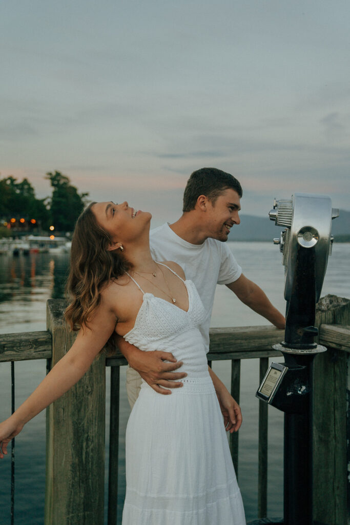 couple dancing during their photoshoot