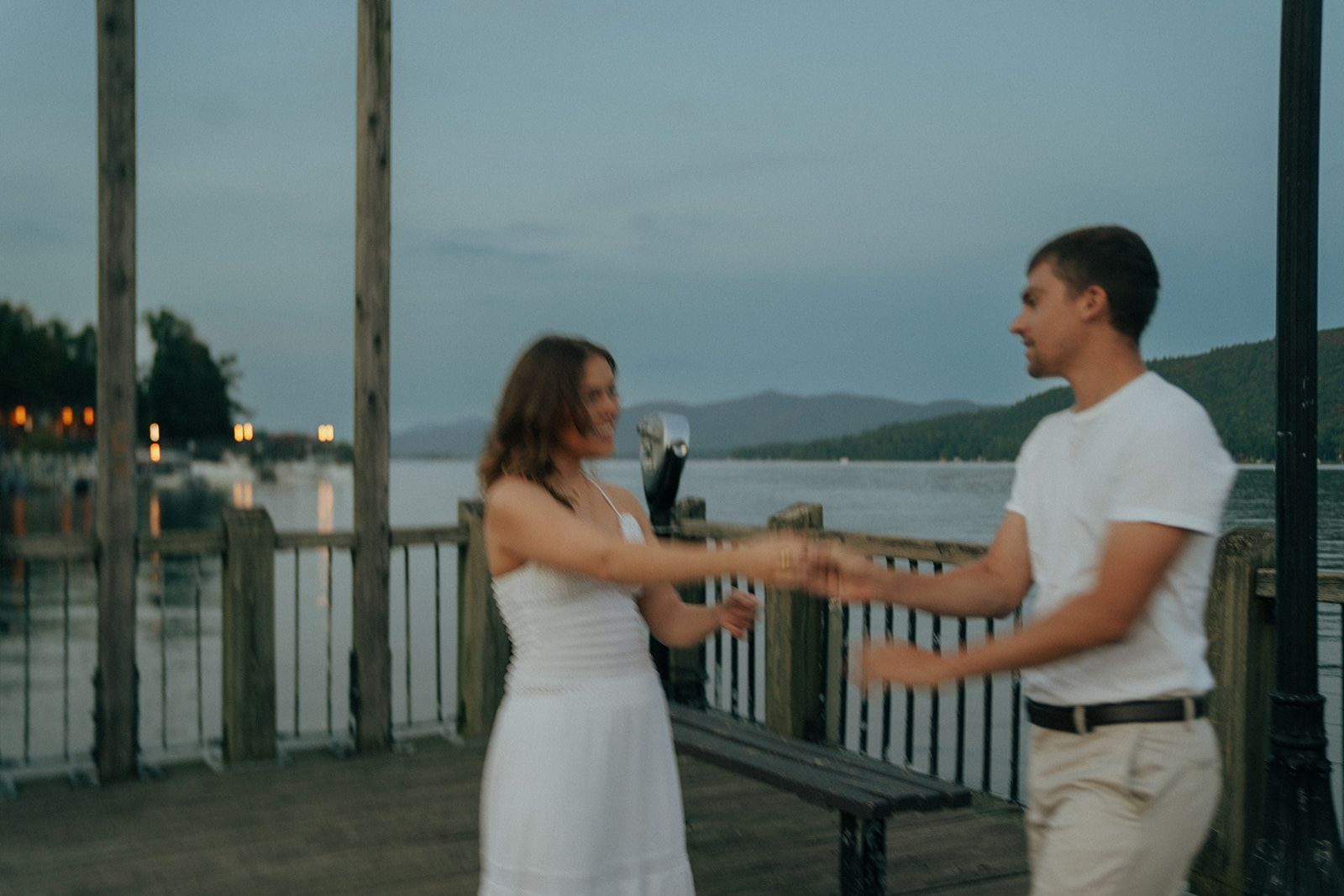 cute couple dancing