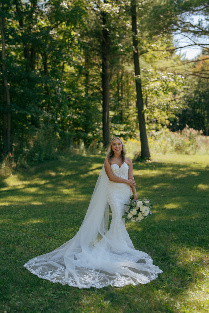 stunning portrait of the bride