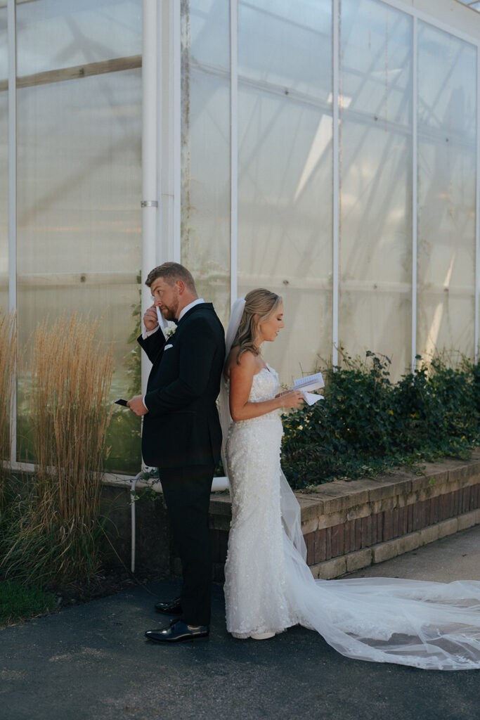 happy couple at their dream timeless wedding