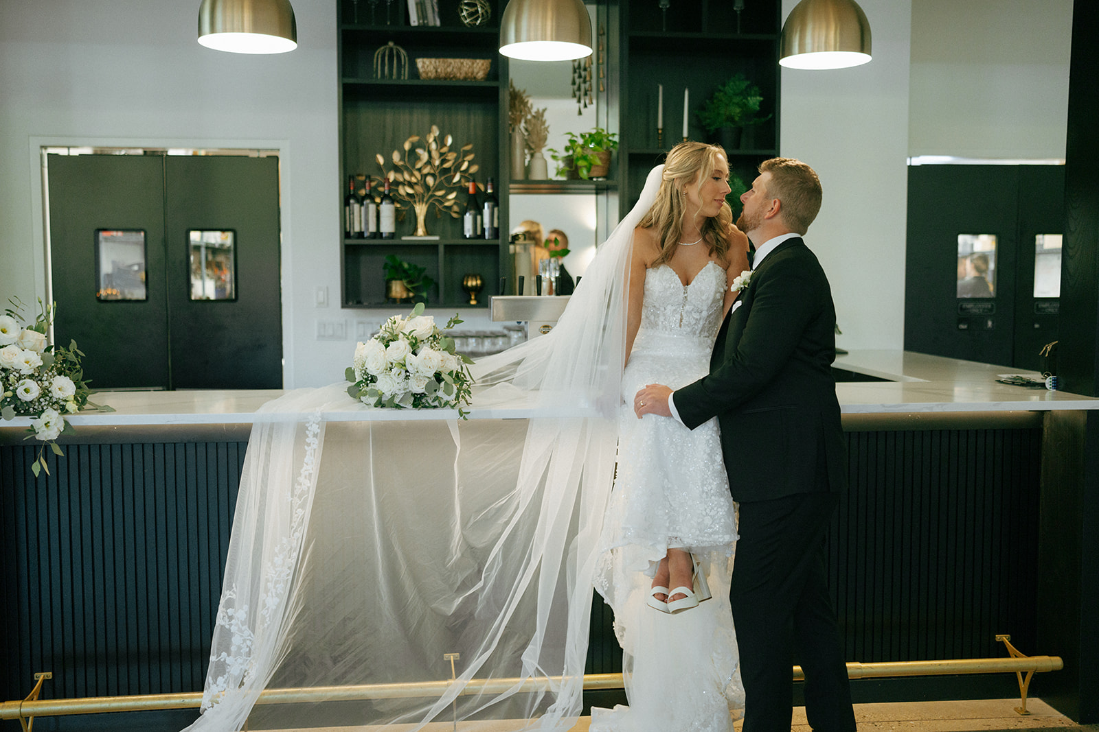 happy couple after their wedding ceremony