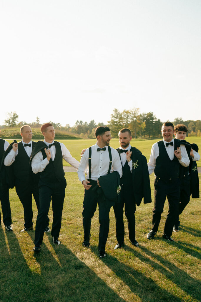 picture of the groom and his friends