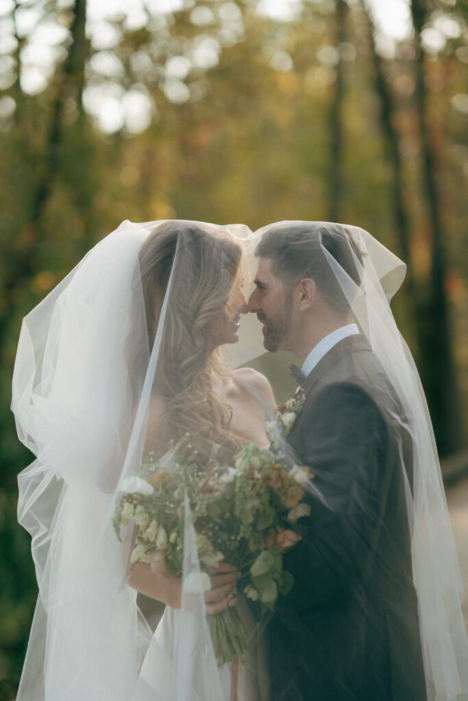 cute couple smiling at each other