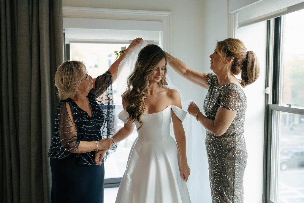 bride before heading to the beautiful ceremony